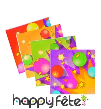 Paquet de serviettes en papier décoreées