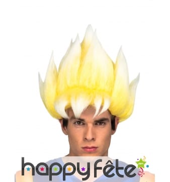 Perruque de Sangoku super guerrier pour homme