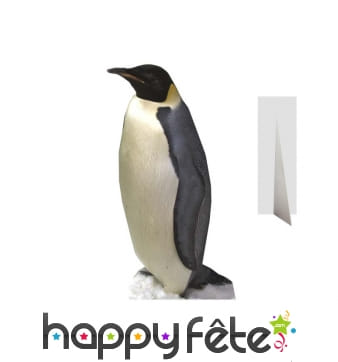 Pingouin en carton plat taille réelle