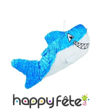 Pinata en forme de requin bleu, 60cm