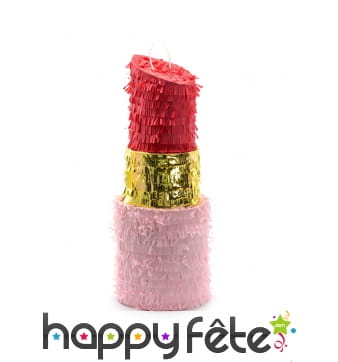 Pinata en forme de rouge à lèvres, 54cm