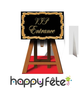 Panneau entrée VIP en carton plat