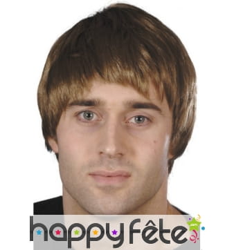 Perruque homme brune