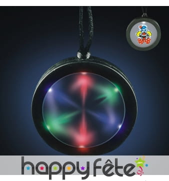 Pendentif lumineux clignotant de 6 cm