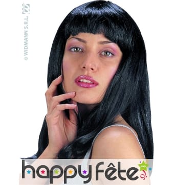 Perruque lola lisse noire