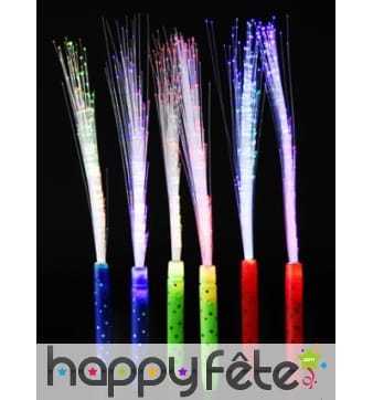 Plumeau lumineux multicolore