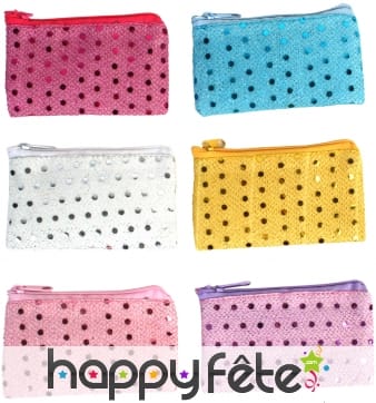 Porte monnaie décoré de perles