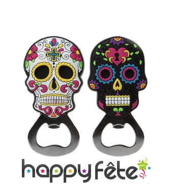 Petit ouvre bouteille Dia de los muertos de 9 cm
