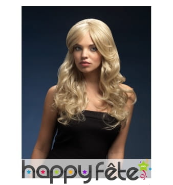 Perruque ondulée longue et blonde