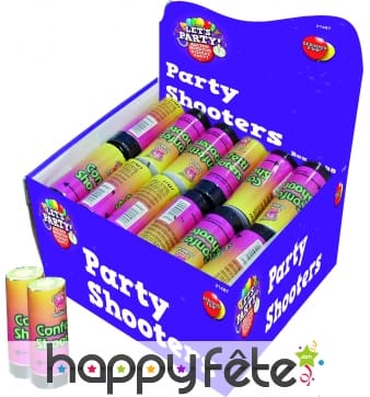 Party poppers canon a confettis