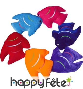 Peluche poisson coloré