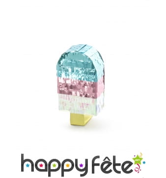 Petite pinata en forme de glace, 6 x 11,5 x 3,5 cm