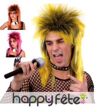 Perruque punk mulet