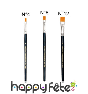 Pinceau plat synthétique de maquillage, Kryolan