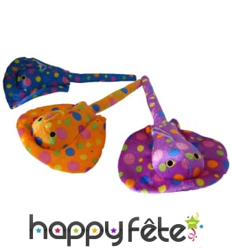 Peluche raie colorée