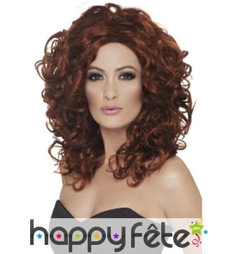 Perruque sirène brune