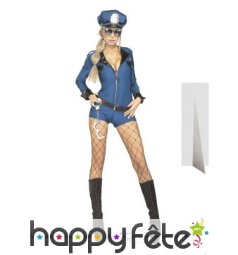 Policière sexy taille réelle en carton