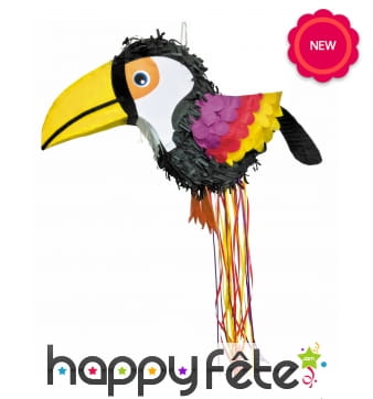 Pinata toucan à tirer de 52cm