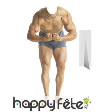 Passe-tête d'homme musclé