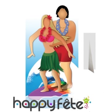 Passe-tête de couple surfeur