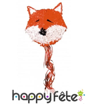 Pinata tête de renard, 40cm