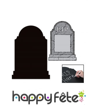 Pierre tombale en carton personnalisable, 52cm