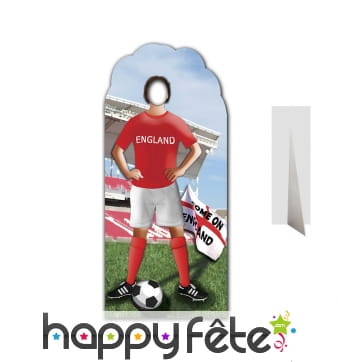 Passe-tête joueur de l'équipe dAngleterre de foot