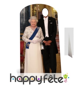 Passe tête roi d'Angleterre et Elizabeth 2