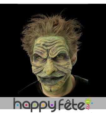 Prothèse visage de troll en mousse