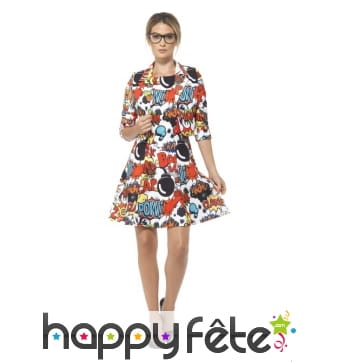 Robe aux motifs comic Strip