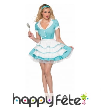 Robe à pois d'épouse des années 50