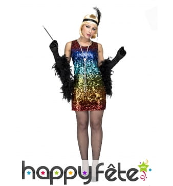 Robe Charleston multicolore