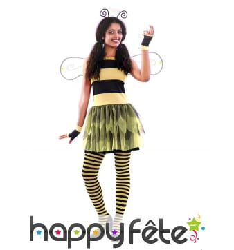 Robe d'abeille pour femme avec ailes