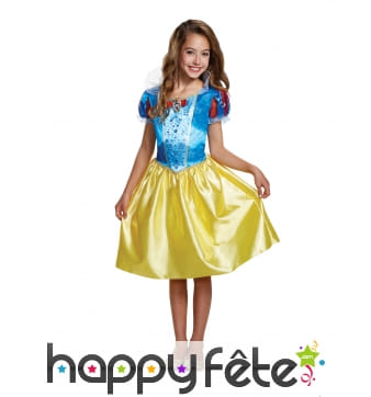 Robe de blanche neige pour fillette