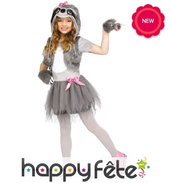 Robe déguisement de paresseux pour enfant
