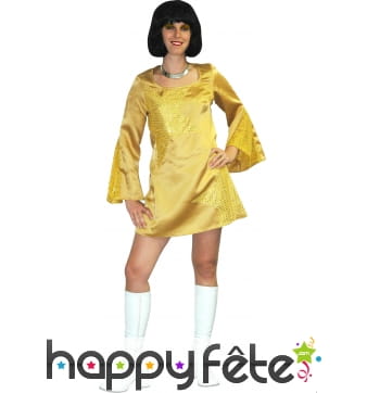 Robe dorée disco dancer