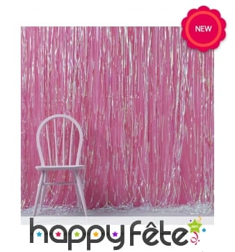 Rideau de lamelles iridescentes, 91 x 244cm