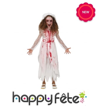 Robe de mariée zombie pour enfant