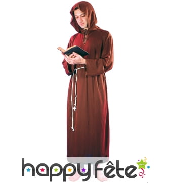 Robe de moine marron pour homme