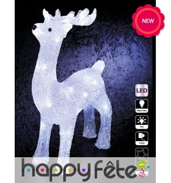 Renne de noel lumineux, 45cm