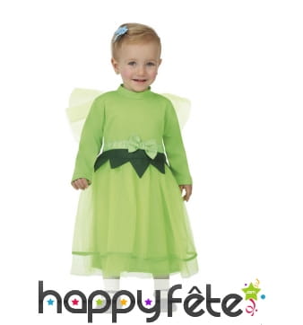 Robe de petite fée verte pour bébé