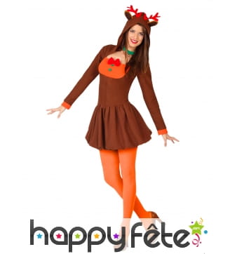 Robe de Renne avec capuche pour adulte