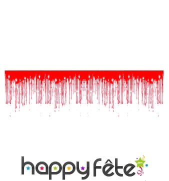 Rideau de sang en plastique de 153cm