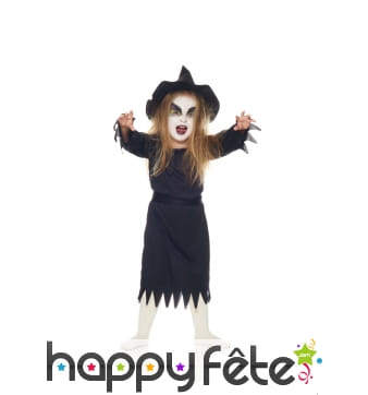 Robe noire de mini sorcière