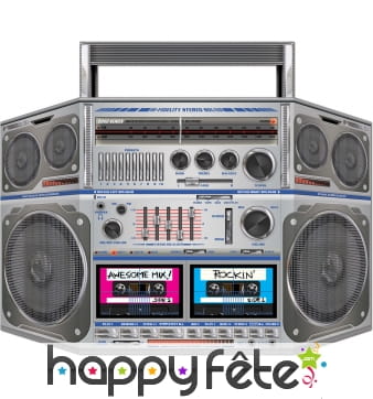Radiocassette old school en carton