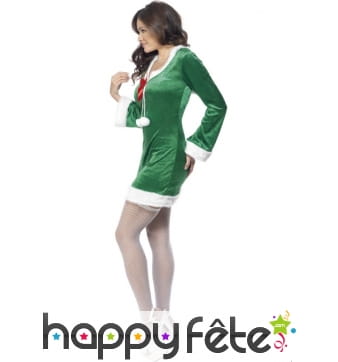 Robe petite elfette verte