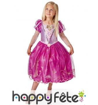 Robe princesse Raiponce pour fillette