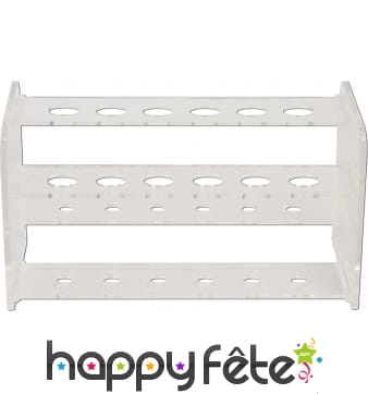 Rack pour tubes a essai cocktails