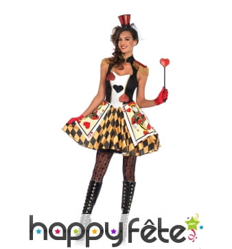 Robe reine de coeur courte pour femme