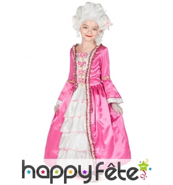 Robe rose de duchesse pour enfant